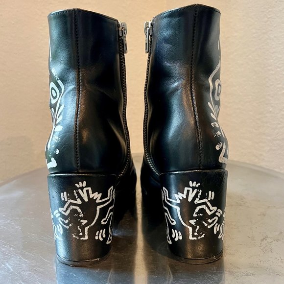 Coach X Keith Haring Western Moto Bootie - Picture 5 of 11
